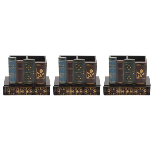 3Stk Multifunktionaler Schreibtisch Pen Holder Mit Multi-Fächern 1