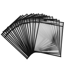 40Stk Trockentafelfolien Schwarz Pet Wiederverwendbar Für Organisation