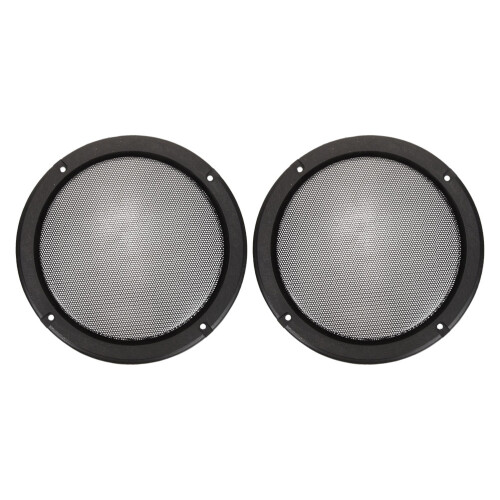 4Stk Auto Subwoofer Grillabdeckung Schwarz Lautsprecherschutz 1