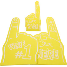 12Stk Gelbe Schaumfinger Für Sportspiele Cheer Props Partyspaß