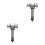2Stk Quick Release Pull Pin Aus Eisen Für Industrie Go Kart Kit 9
