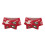 2Stk Roter Kinder Winterschal Strick Warm Weihnachtsmütze 9