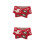 2Stk Roter Kinder Winterschal Strick Warm Weihnachtsmütze 6