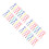 200St Compacte Plastic Bobbin Clips Draadbeveiliging Mix Kleuren 5