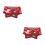 2Stk Roter Kinder Winterschal Strick Warm Weihnachtsmütze 8