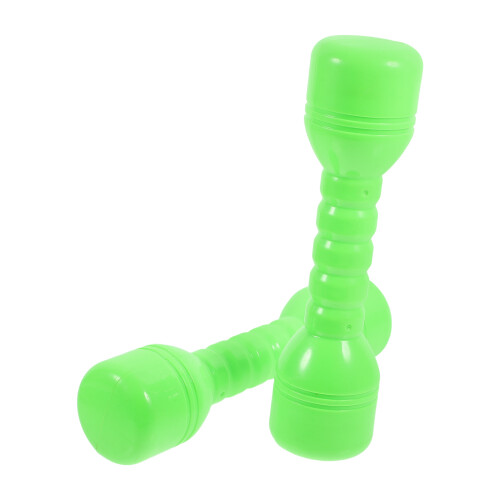4Pièces Ensembles Haltères Enfants ABS Vert Pour Exercices Physiques 1