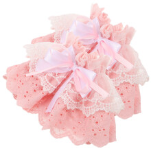 2Pares Decorativas De Encaje Rosa Para Estilo Lolita