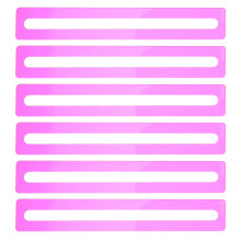 6Ud Guía Lectura Acrílico Rosa Para Niños Y Seguimiento
