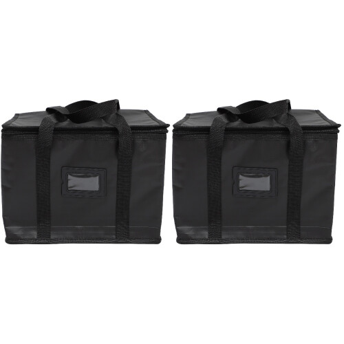 2Ud Bolsa Térmica Para Comida De Tela Tejida Resistente 2
