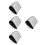 4Pièces Oreillers Gonflables Forme Triangle Gris PVC Facile À Gonfler 9