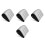 4Pièces Oreillers Gonflables Forme Triangle Gris PVC Facile À Gonfler 5