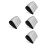 4Pièces Oreillers Gonflables Forme Triangle Gris PVC Facile À Gonfler 6