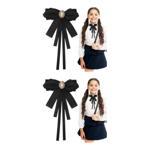 2Pièces Femme Noir Matériau Mode Ajustable 1