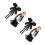 2Pièces Femme Noir Matériau Mode Ajustable 4