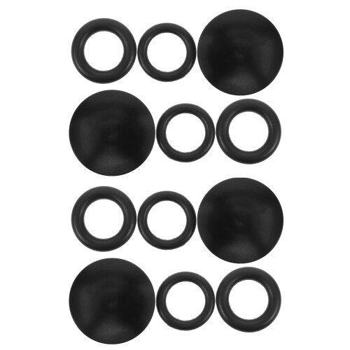 8Pièces Cache Pédalier Noir Aluminium Protecteur Antipoussière 2
