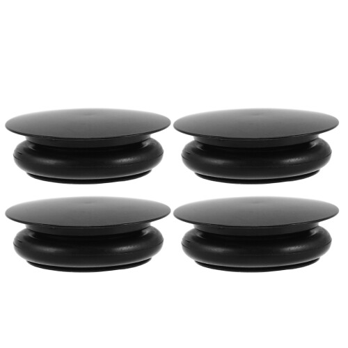 8Pièces Cache Pédalier Noir Aluminium Protecteur Antipoussière 1