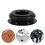 8Pièces Cache Pédalier Noir Aluminium Protecteur Antipoussière 11