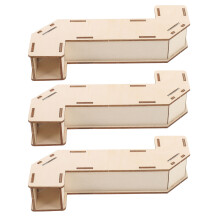 3 Pièces Périscope En Bois Pour Apprentissage Et Exploration