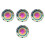 4Pièces Couvercle Huile Alliage Installation Facile Auto 9