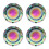 4Pièces Couvercle Huile Alliage Installation Facile Auto 6