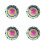 4Pièces Couvercle Huile Alliage Installation Facile Auto 7