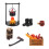 4Ensembles Poêle Miniature Et Pour Jeu DIY Coloré 2