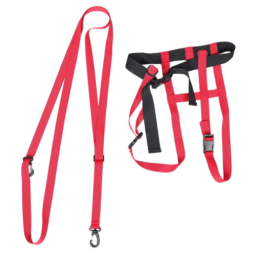 2Pcs Ski Strap Professional Skiing Traction Belt with Handle 1
