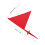 5Pcs Durable Red Garden Marker Flags with Stakes for Lawn Use 3