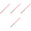 4Pcs Pink Eyeshadow Brush Set Soft Plastic Handle for Women Makeup 5