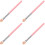 4Pcs Pink Eyeshadow Brush Set Soft Plastic Handle for Women Makeup 7