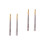 4 Pcs Tweezers Eyebrow Clamps Silver 4