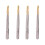 4 Pcs Tweezers Eyebrow Clamps Silver 2