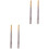 4 Pcs Tweezers Eyebrow Clamps Silver 3