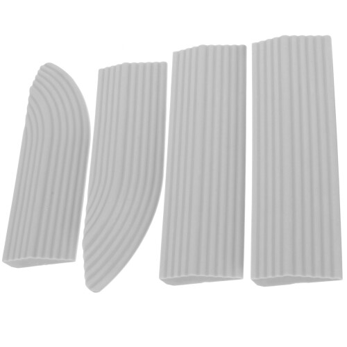 2Set Rampe D'ingresso Per Casa Grigie in Gomma, Resistenti E Leggere