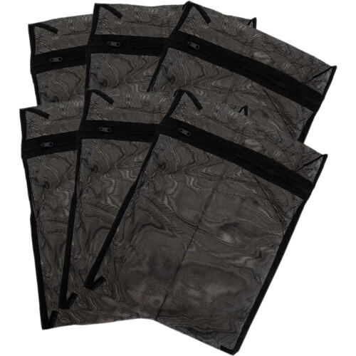 12Pz Sacchetti Neri in Rete Per Lingerie E