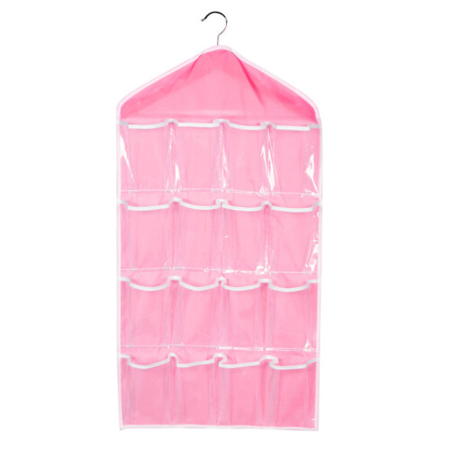 2Pz Organizer Da Porta Rosa Con Multiplo Per E Gioielli
