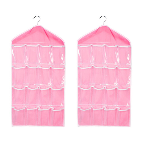 2Pz Organizer Da Porta Rosa Con Multiplo Per E Gioielli 1
