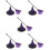 5Set Da Strega Viola Per Photo Prop E Decorazioni Halloween 10