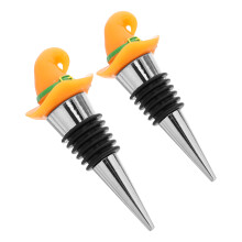 8Pz Tappi Vino Arancioni Silicone Ermetici Decorazione Halloween
