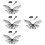 4Set Costume Nero Per Ragazzi E Ragazze Butterﬂy E Angelo 7