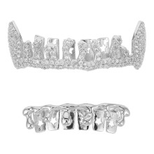 2 Pezzi Hip Hop Grill Capsula Frontale Finta