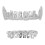2 Pezzi Hip Hop Grill Capsula Frontale Finta 1