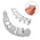 2 Pezzi Hip Hop Grill Capsula Frontale Finta 9