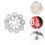 160Pz Etichette Numerate Metalliche Argentate Con Anello Per Organizer 10