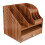 2Pz Cassettiera in Legno Marrone Organizer Desktop Per 1
