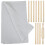 12 Pezzi Set Matterello Per Ceramica Con Aste Guida E Tappetino Lino 9