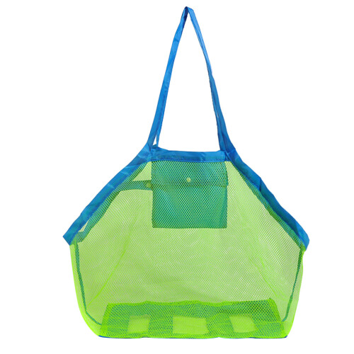 3Pz Borsa Giochi Spiaggia Mesh Multi Con Manici Robusti