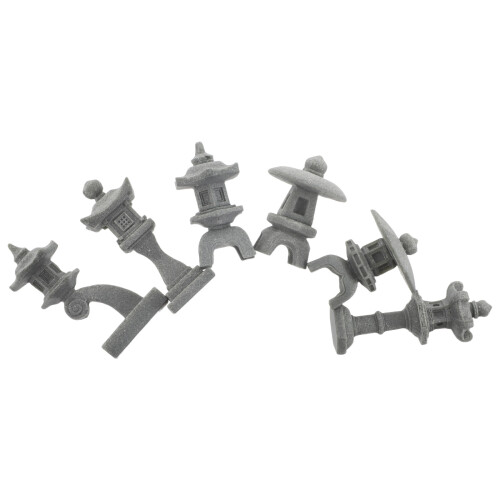 18Pz Mini Statue Resina Per Acquari E Terrari