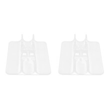 2Pares Suporte Resistente PVC Transparente Para Armazenar