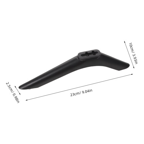 2Pz Supporti Piedi TV Neri ABS Compatibili Rapido 1